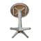 International Concepts Round 30 in Round Top Pedestal Table, Bar Height, Hickory/Stone, 30 W, 30 L, 41.9 in H, Wood K41-30RT-27B-6B-2 - alternate 4